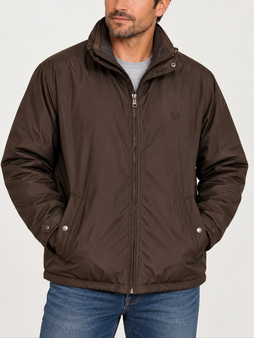 CHAPS Men’s Black Heavy-Duty Cold Weather Hooded Coat Size XL